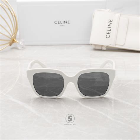 แว่นกันแดด celine สีขาว|แว่นกันแดด CELINE MONOCHROMS 03 ผลิตจากอะซิเตท .